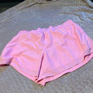 Pink gym shorts